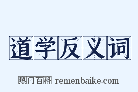 道学反义词是什么意思的图片